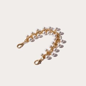 Bandolier Emelia Pearl Wristlet Strap only in Gold